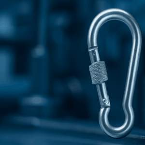 D-Shaped Aluminum Carabiner | Heavy Duty Snap Hook | 8cm/10cm