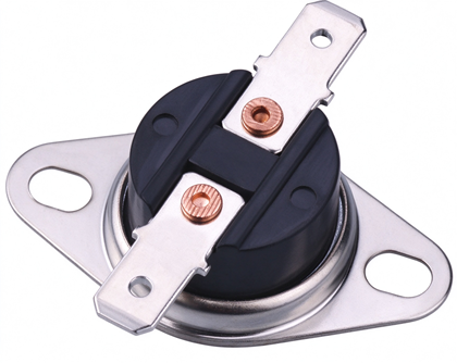ksd301 snap disc thermostat, flat terminals, fixed ring, 180°c, normally closed2