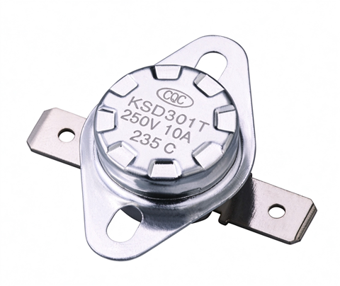 ksd301 °c limit thermostat nc 250v 10a ceramic housing 180° terminal